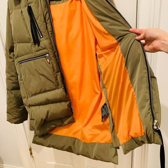Orolay Thickened Down Olive Green Hooded Jacket Size XL - Picture 2 of 10